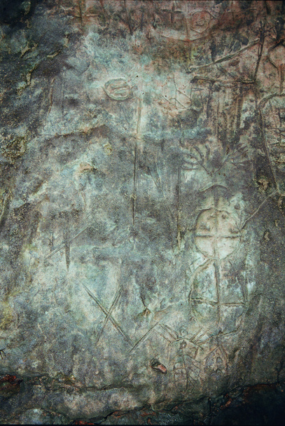 Un muro con immagini rupestri. L'età è di 13-14 mila anni
 - Foto, immagini