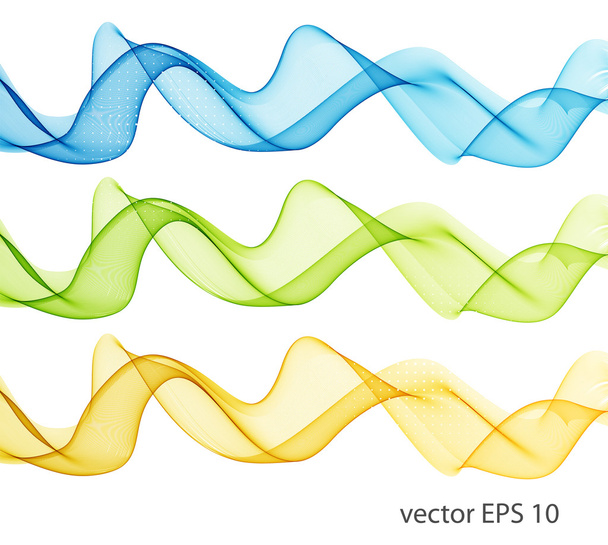 Abstract color wave design element - Vector, afbeelding
