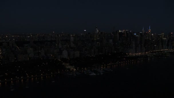 osvětlené Empire State Building New York - Záběry, video