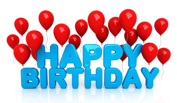 Alles Gute zum Geburtstag mit Luftballons - Foto, Bild