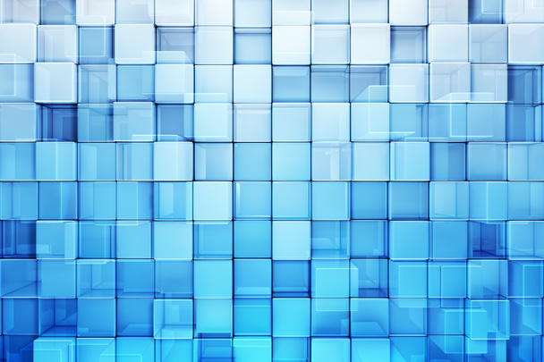 Blue blocks abstract background - Photo, Image