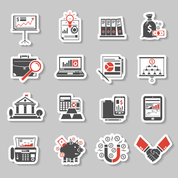 Finance Sticker Set - Vector, Image