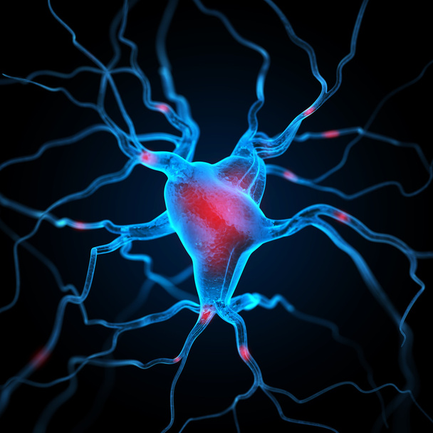 Neuronen abstrakter Hintergrund - Foto, Bild