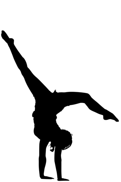 Akrobatisches Mädchen - Foto, Bild
