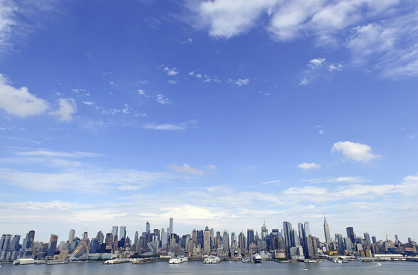Panoramę Manhattanu z rzeki Hudson, New York City - Zdjęcie, obraz
