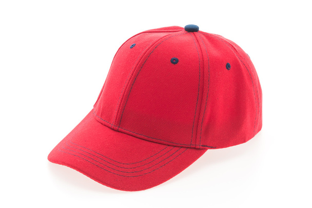 kırmızı beyzbol şapkası - Fotoğraf, Görsel