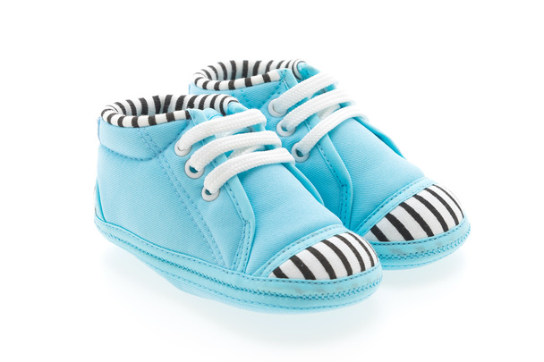Sapatos de bebê em branco
 - Foto, Imagem