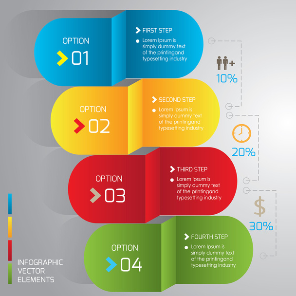 φορέα infographic επιχειρήσεων - Διάνυσμα, εικόνα