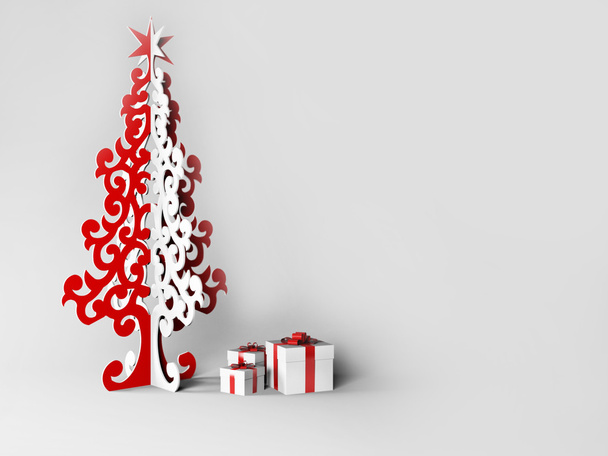Weihnachtsbaum und die Geschenke - Foto, Bild