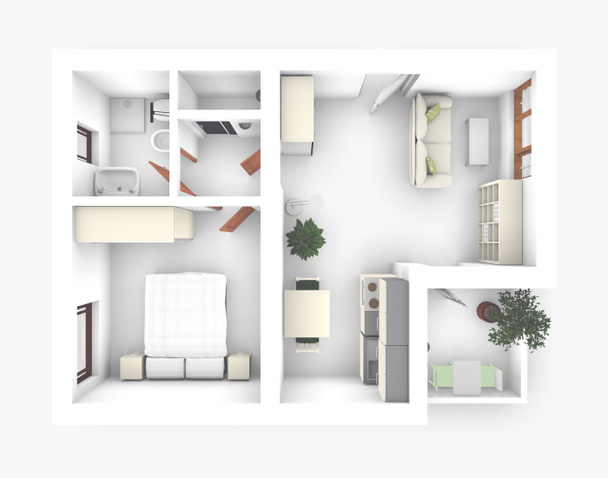 3d apartamento
 - Foto, Imagen
