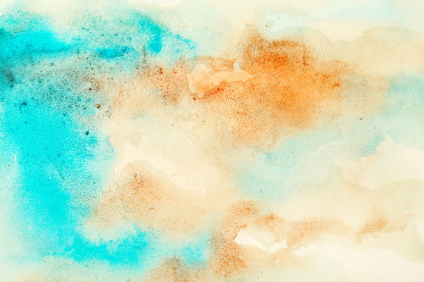 Watercolor texture on paper close-up - Фото, изображение