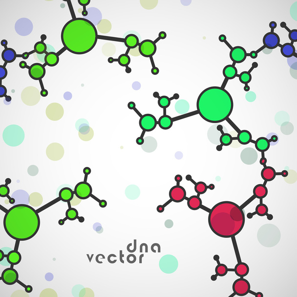 Molecule colorfu background - Vector, Image