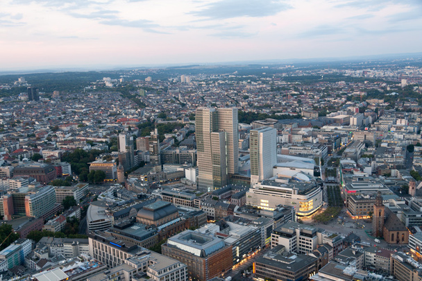 Panoramę Frankfurtu nad Menem - pień obrazu - Zdjęcie, obraz