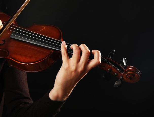 Violinist playing violin - Фото, изображение