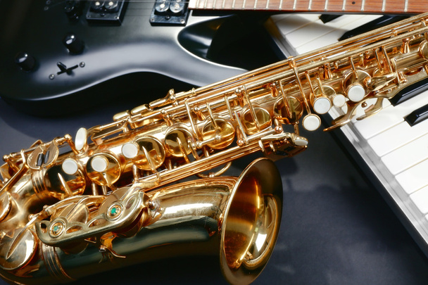 Musical instruments, closeup - Foto, Bild