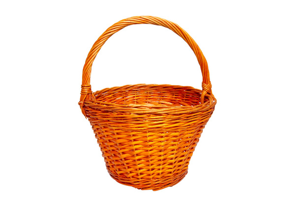 Wicker basket isolated on white. - Photo, Image