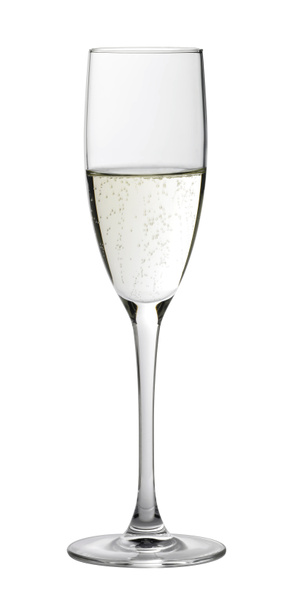 Bicchiere di champagne mezzo pieno
 - Foto, immagini
