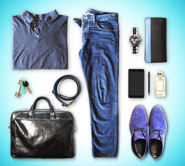 Set of male clothing and accessories - Foto, Imagem