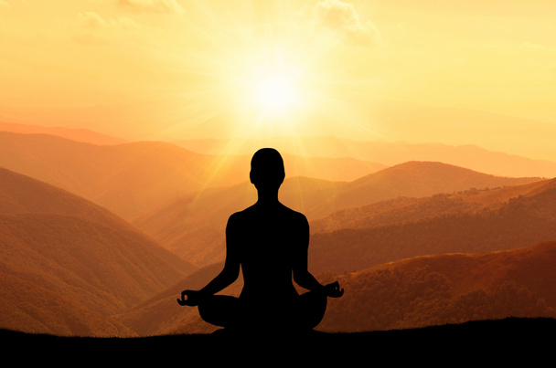 yoga y meditación - Foto, imagen