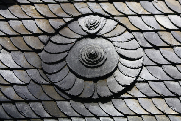dekorativně zeď lemující s břidlice - Fotografie, Obrázek