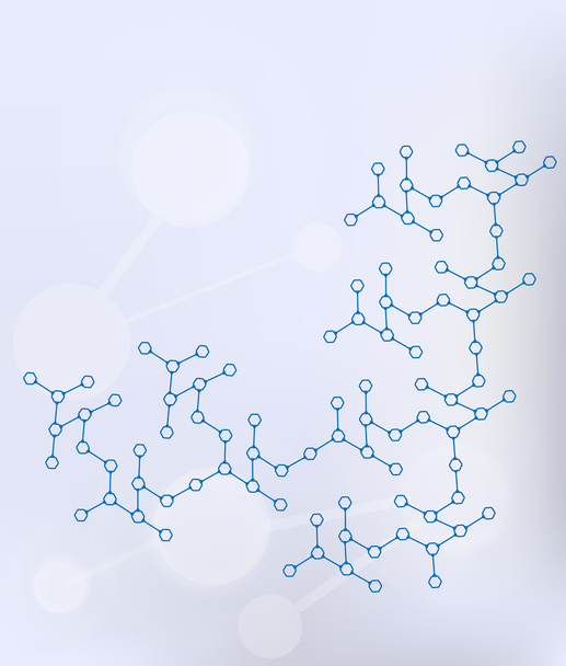 molecule structure pattern background design - Fotoğraf, Görsel