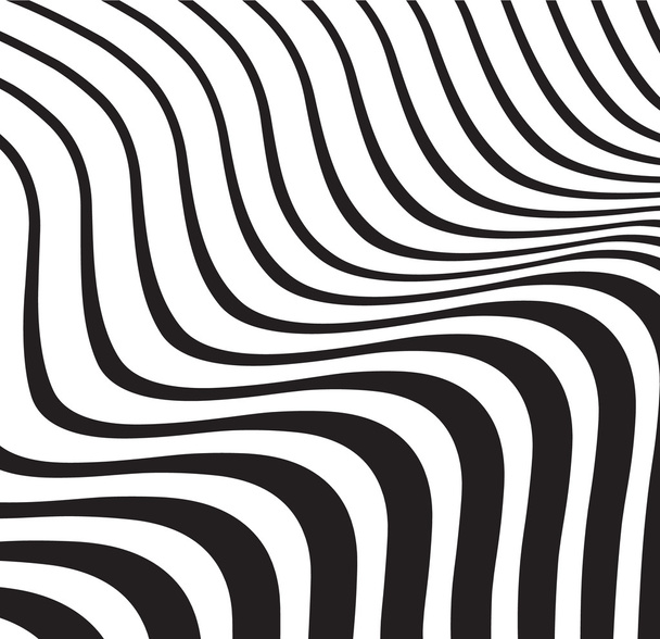 optical wave  abstract striped background black and white - Photo, Image