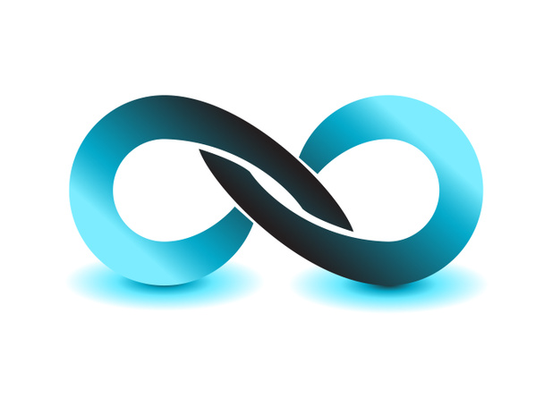 infinity symbol unlimited sign icon - Foto, afbeelding