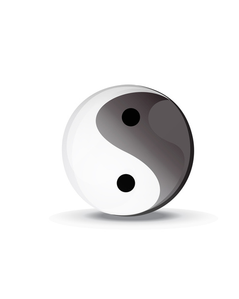 yin yang ying σύμβολο yang - Φωτογραφία, εικόνα
