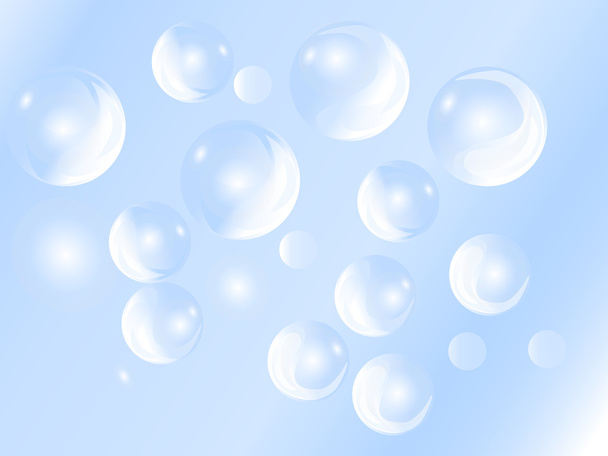 soap bubbles background template ilustration - Fotografie, Obrázek