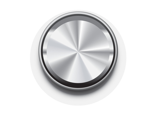 Elemento de diseño de marco de botón en blanco metal
 - Foto, imagen