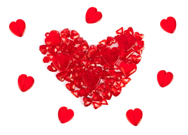Heart made of decorative hearts - Photo, Image