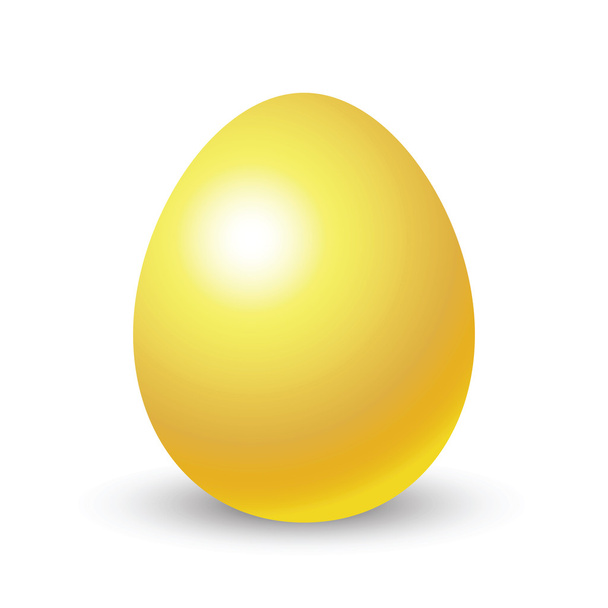 gold egg - Vector, imagen