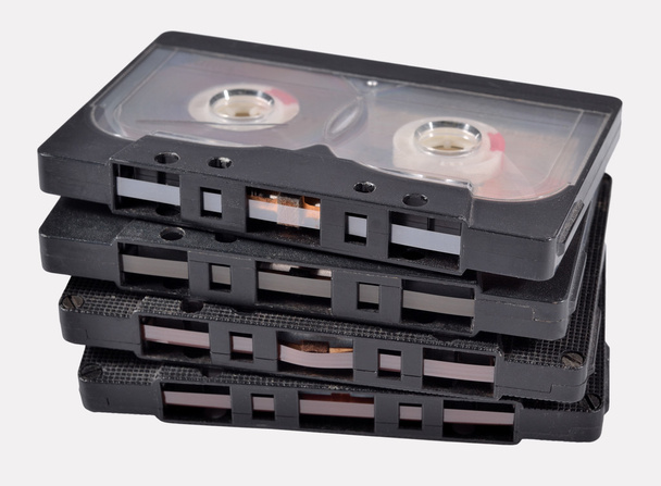 Velhas fitas cassete vintage em um branco
  - Foto, Imagem