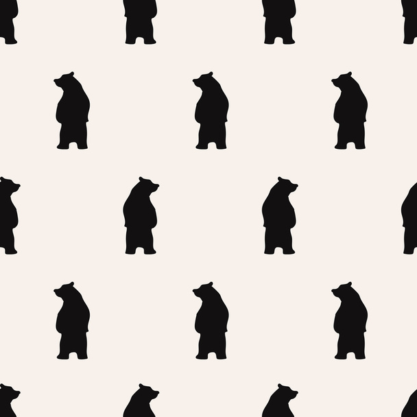 seamless bear pattern - Vector, Imagen