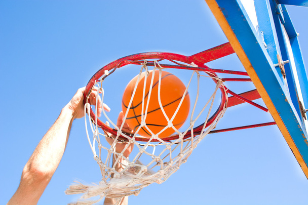 basketbol oynarken dış - Fotoğraf, Görsel
