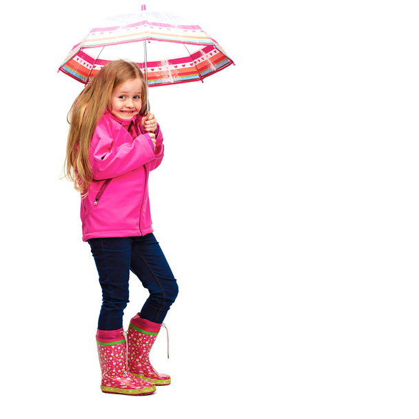 girl standing with umbrella - Valokuva, kuva
