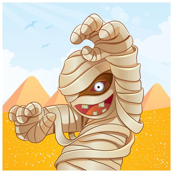 mummie cartoon afbeelding - Vector, afbeelding