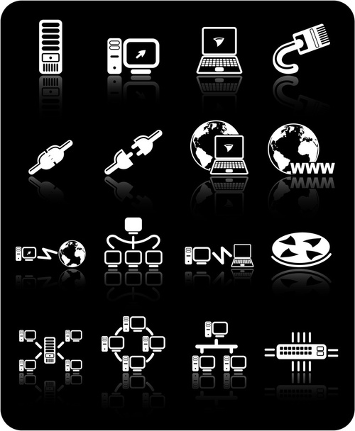 Network icons - Vector, Image