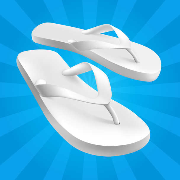 White Sandals - Vector, Image