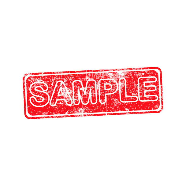 amostra vermelho grunge borracha carimbo vetor ilustração
 - Vetor, Imagem