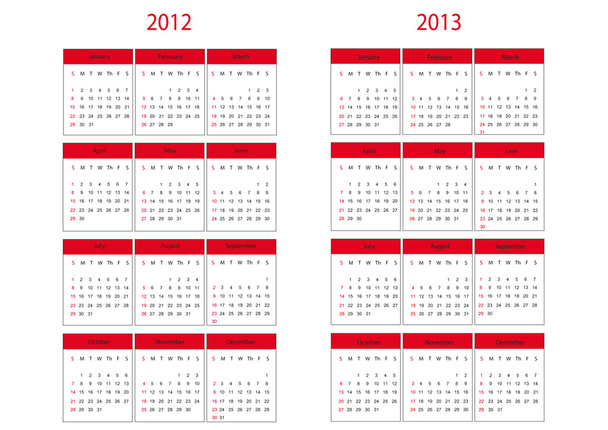 Calendario 2012 y 2013 comienzan el domingo
 - Foto, imagen