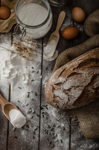 Rustic bread wheat-rye - Fotó, kép