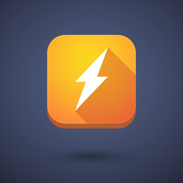App-Taste mit einem Blitz - Vektor, Bild