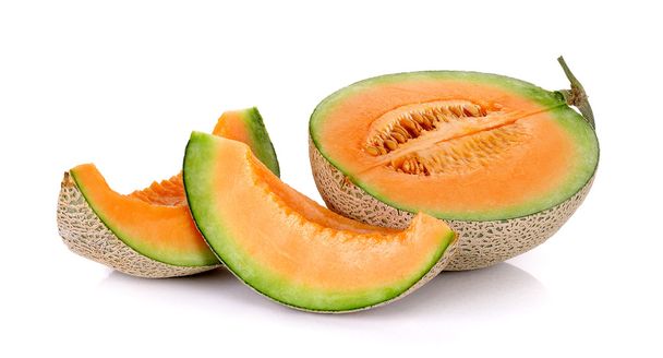 melón melón aislado sobre el fondo blanco
 - Foto, imagen