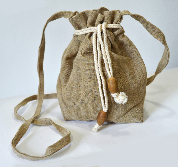 Handmade flax purse - 写真・画像