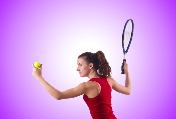 жінка грати в теніс
 - Фото, зображення