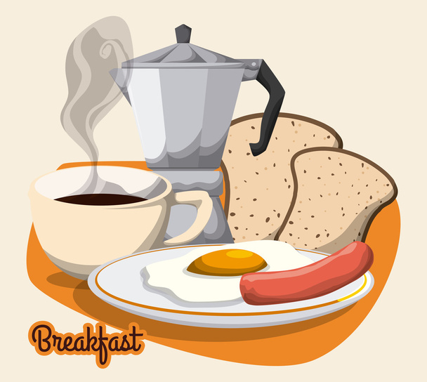 Breakfast design. - Vektor, Bild