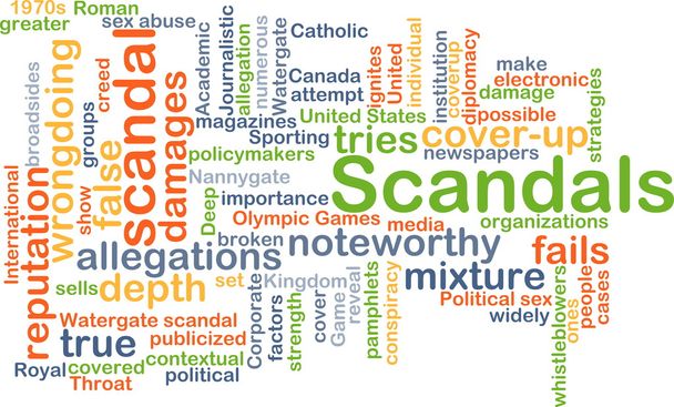 Scandals background concept - Zdjęcie, obraz