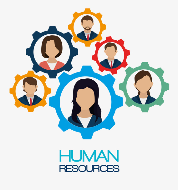 Diseño de recursos humanos
. - Vector, imagen