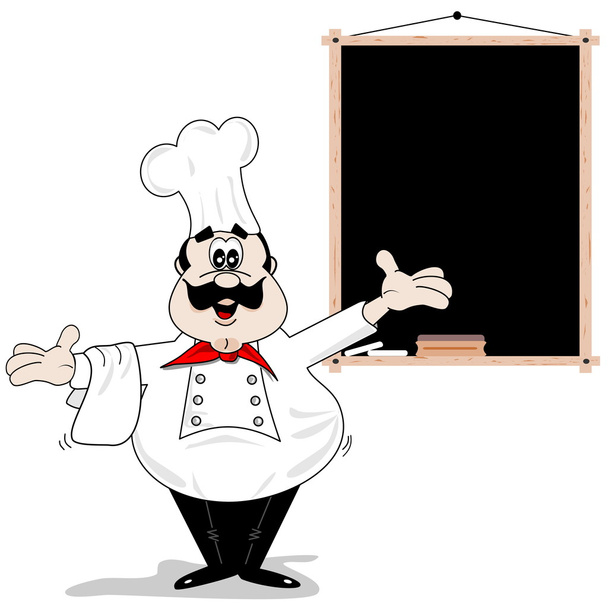 cozinheiro chef dos desenhos animados
 - Vetor, Imagem